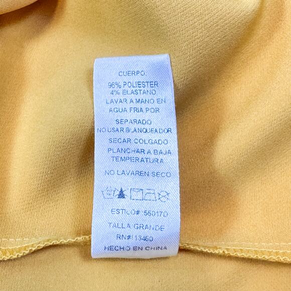 Milk & Honey Yellow Sleeveless Blazer Dress - Size L - Picture 7 of 7